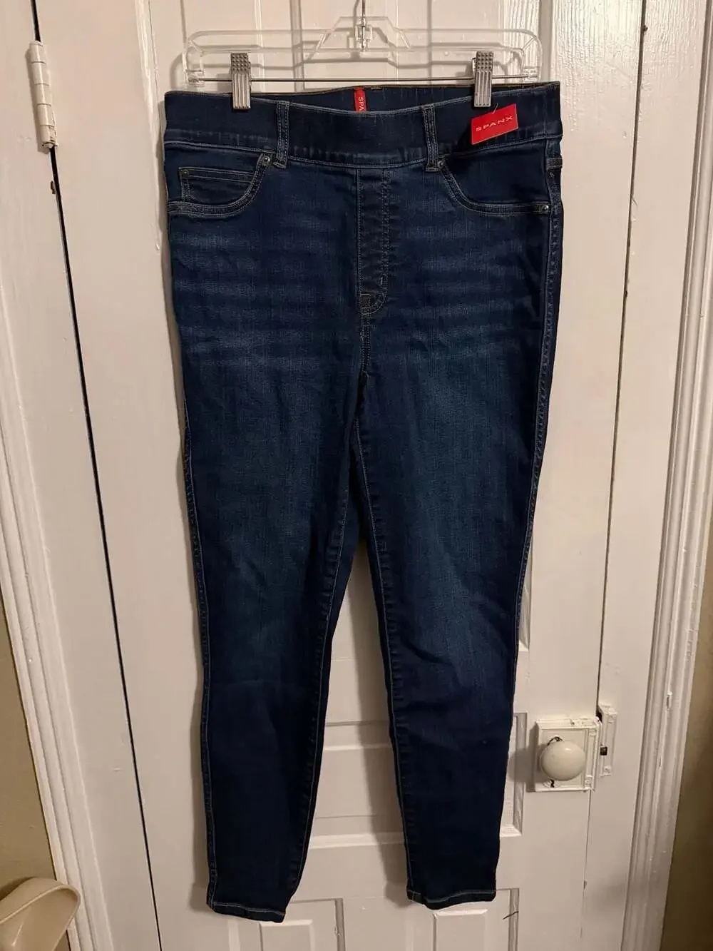 SPANX Women's Midnight Shade Ankle Skinny Jeans Large